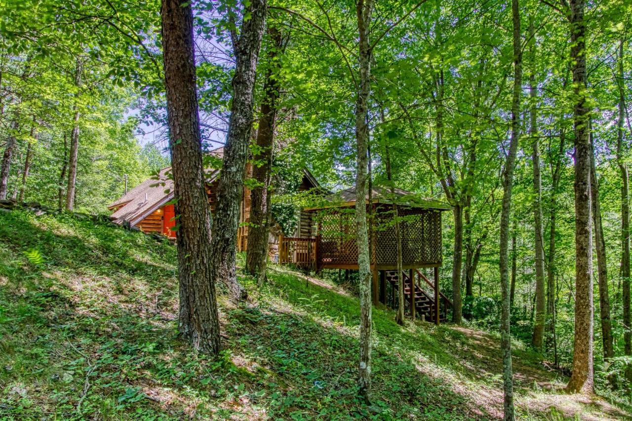 Very Private, Real Log Cabin With Hot Tub! Sevierville Bagian luar foto