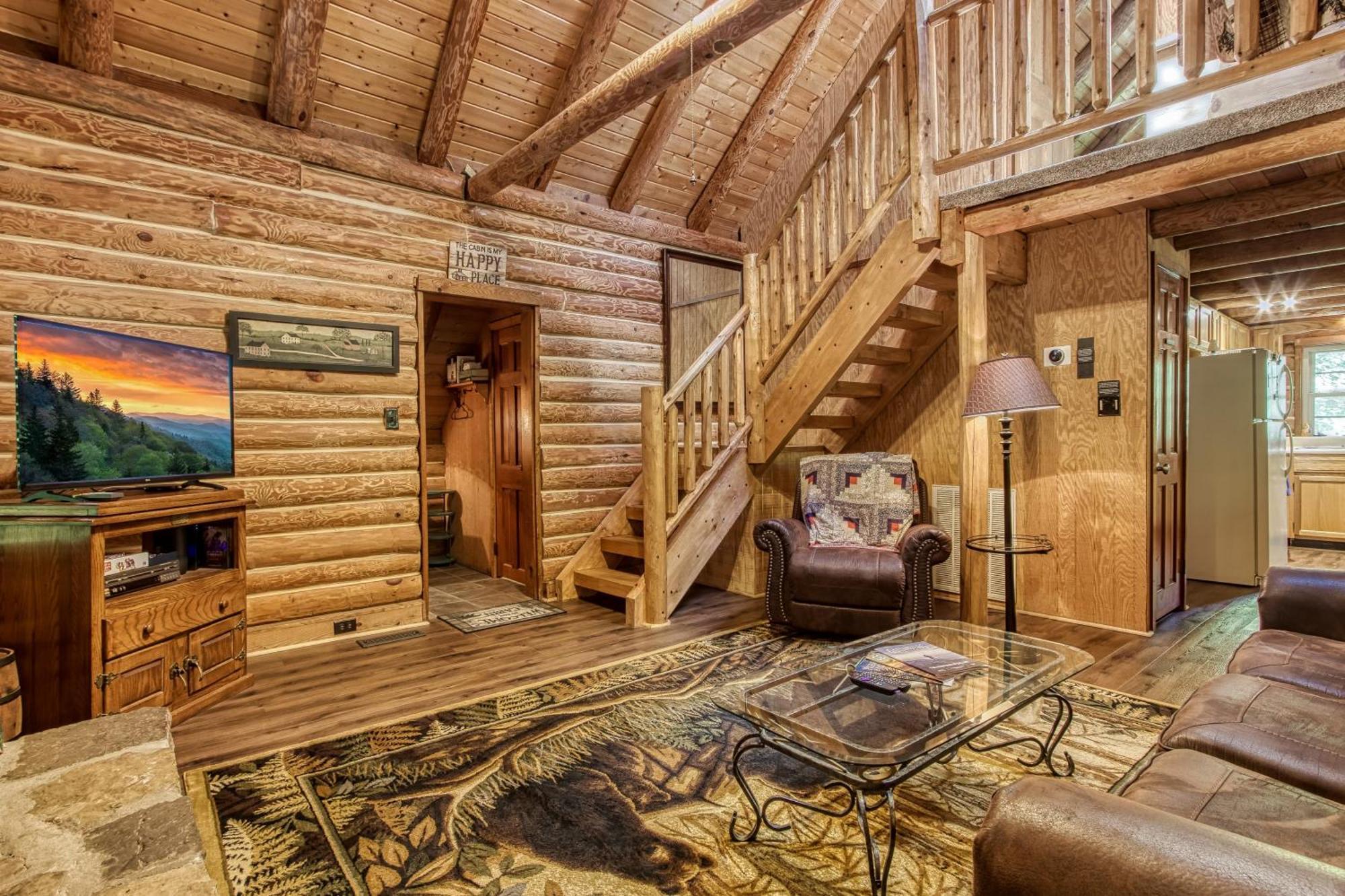 Very Private, Real Log Cabin With Hot Tub! Sevierville Bagian luar foto